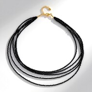 Collana in argento con Spinello Nero