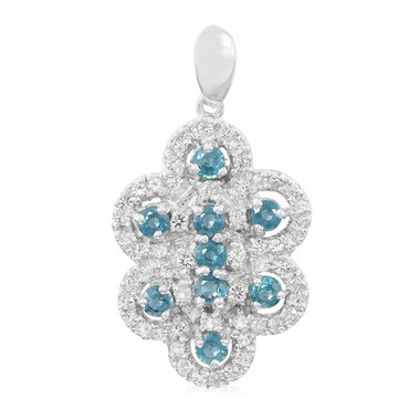 Pendentif en argent et Kyanite Paon