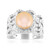 Bague en argent et Perle de culture d'eau douce orange (MONOSONO COLLECTION)