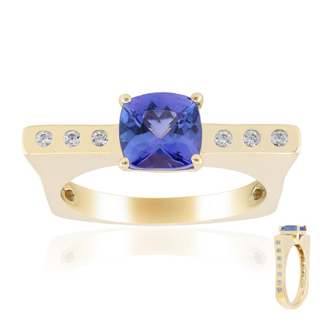 Anillo en oro con Tanzanita AAA (de Melo Gold)