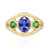 Anillo en oro con Tanzanita AAA (CIRARI)