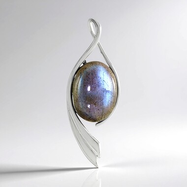 Ciondolo in argento con Labradorite (MONOSONO COLLECTION)