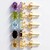 Set con orecchini in argento con gemme miste