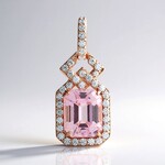 Ciondolo in argento con Kunzite