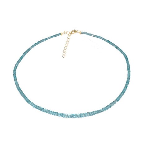 Indigolith-Silberhalskette