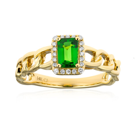 14K AAA Kenya Tsavorite Gold Ring (CIRARI)