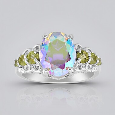 Moonlight Quartz Silver Ring