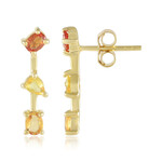 Orecchini in argento con Zaffiro Rosso