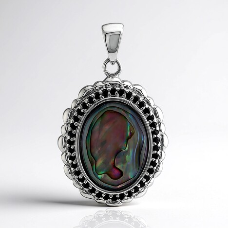 Ciondolo in argento con Conchiglia Abalone (Art of Nature)