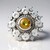 Anello in argento con Zircone Giallo