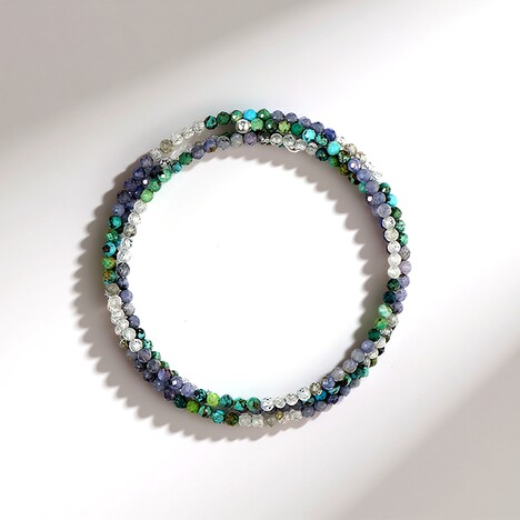 Bracciale in acciaio con Turchese (Riya)