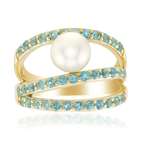 Akoya-Perlen-Goldring (Michelle Albala)