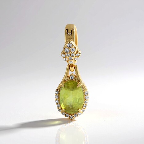 Ciondolo in argento con Sfene