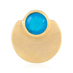 Ciondolo in argento con Opale Blu dell'Etiopia