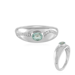 Paraibafarbener Smaragd-Silberring