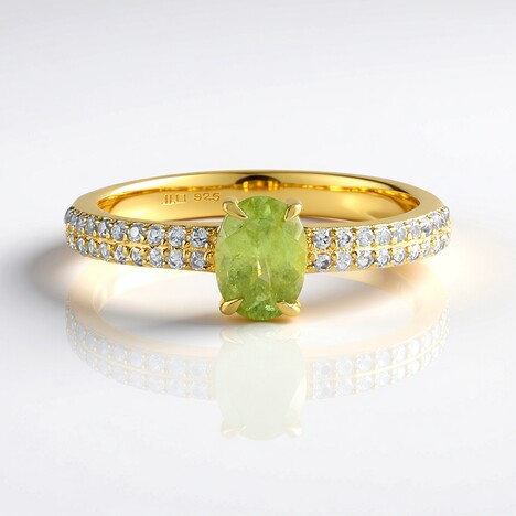 Anello in argento con Sfene