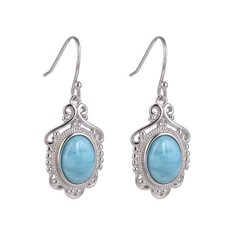 Orecchini in argento con Larimar