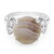 Bague en argent et Agate du Botswana