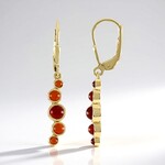 Orecchini in argento con Corniola (KM by Juwelo)