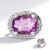 Ciondolo in argento con Fluorite Rosa (MONOSONO COLLECTION)
