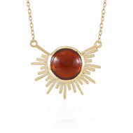 Hessonit-Granat-Silbercollier