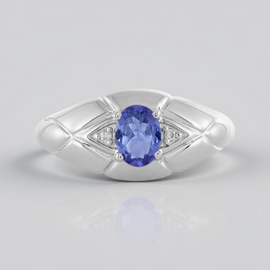 Bague en argent et Tanzanite