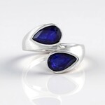 Anello in argento con Zaffiro Blu del Madagascar (de Melo Essence)