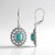 Orecchini in argento con Turchese
