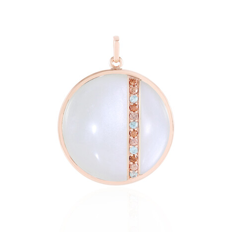 Ciondolo in argento con Pietra di Luna Bianca (KM by Juwelo)