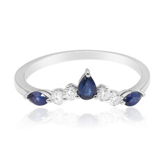 14K Ceylon Blue Sapphire Gold Ring (CIRARI)