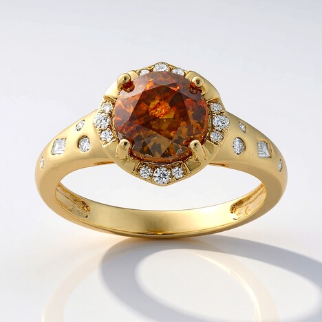Anello in oro con Sfalerite (CIRARI)