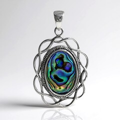 Ciondolo in argento con Conchiglia Abalone (Art of Nature)