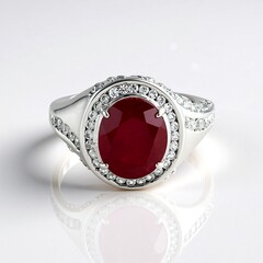 Bague en argent et Rubis de Madagascar (de Melo Essence)