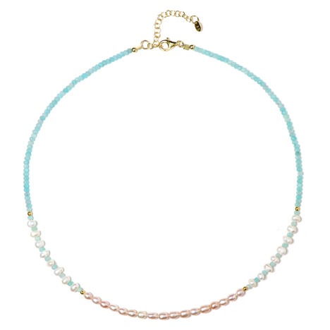 Edelstein-Silberhalskette