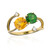 Bague en or et Grenat mandarine (CIRARI)