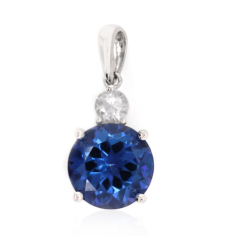 Colgante en plata con Topacio azul royal