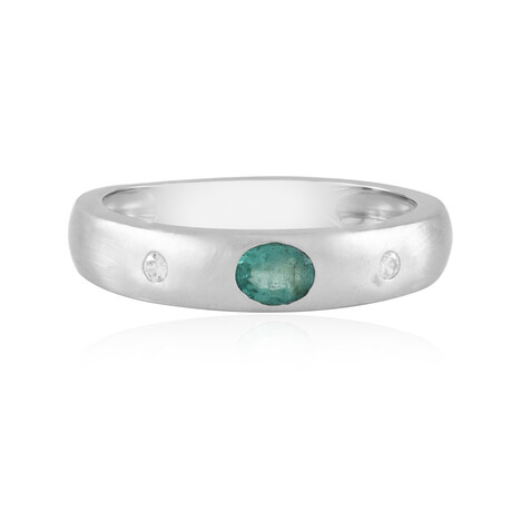 Anillo en plata con Esmeralda de Colombia