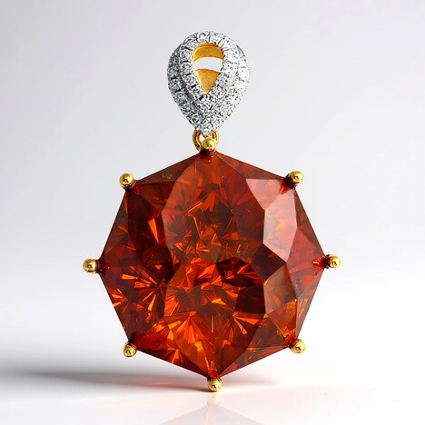 Ciondolo in oro con Sfalerite (AMAYANI)
