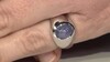 Bague en argent et Tanzanite