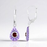 Orecchini in argento con Granato Mozambico (MONOSONO COLLECTION)