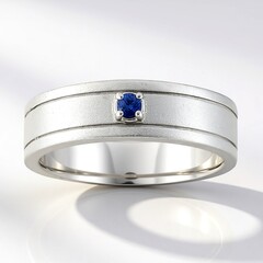 Anello in argento con Benitoite