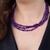 Zambian Amethyst Silver Necklace