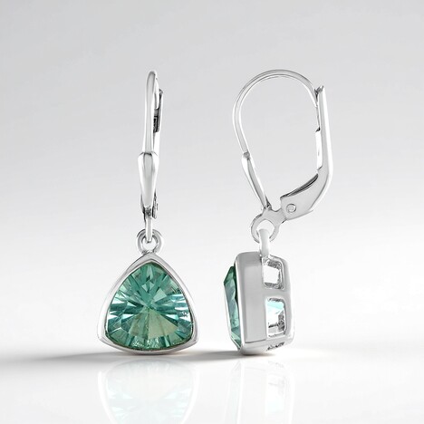 Orecchini in argento con Fluorite Verde
