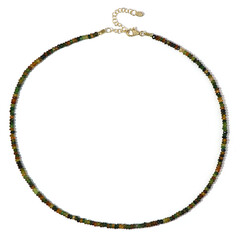 Collier en argent et Tourmaline verte