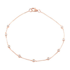 Gouden armband met IF (G) Diamanten (de Melo Gold)