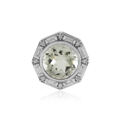 Pendentif en argent et Améthyste verte (MONOSONO COLLECTION)