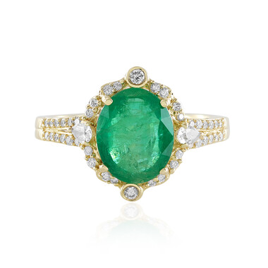Brasilianischer Smaragd-Goldring (AMAYANI)