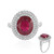 Bemainty Ruby Silver Ring