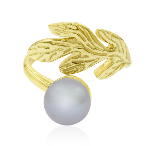 Anello in argento con Perla di Acqua Dolce (TPC)