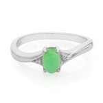 Anello in argento con Crisoprasio Imperiale